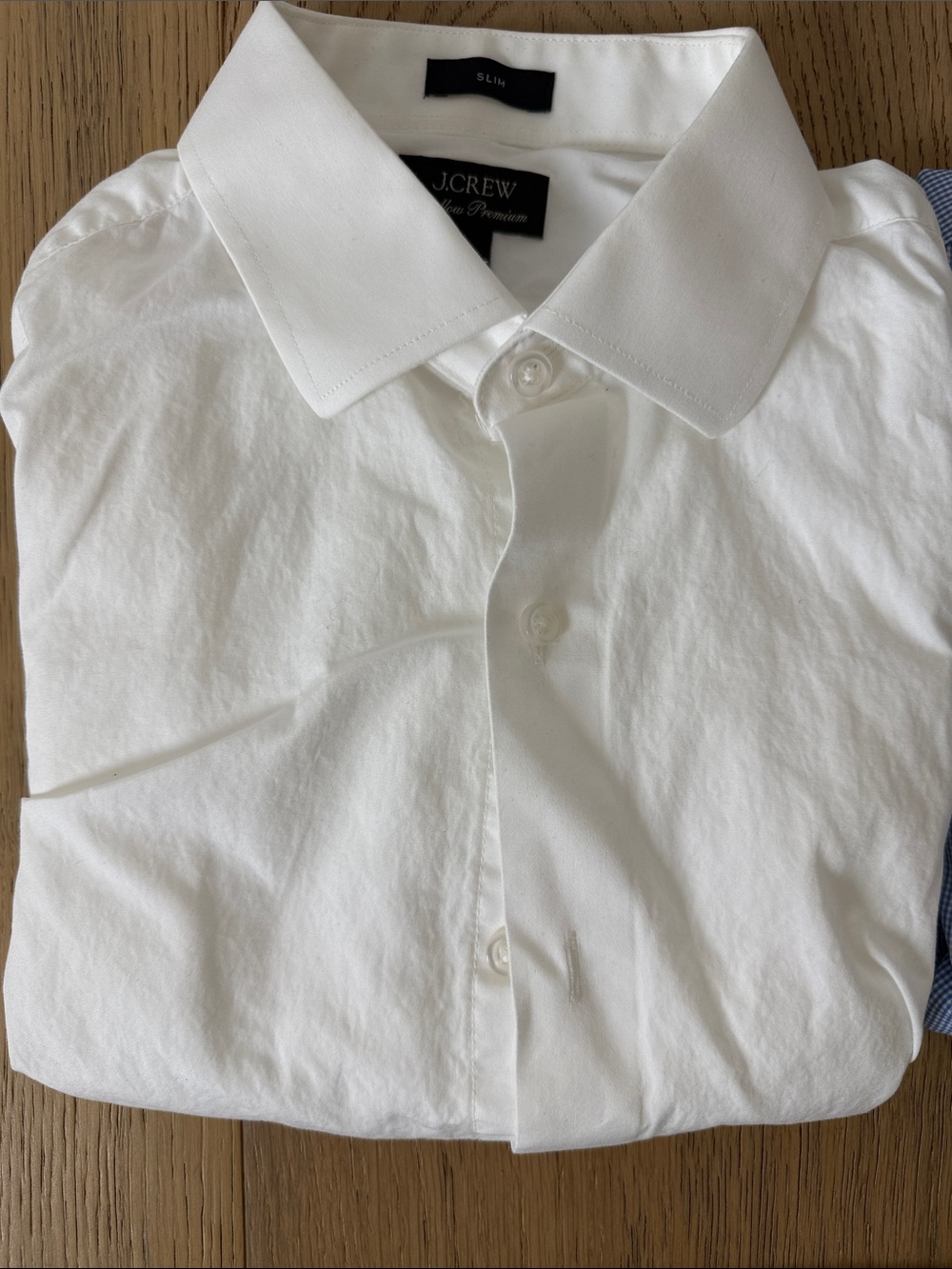 J. Crew Men’s Ludlow Premium White & Light Blue Dress Shirt Set (3) 15/34 - Picture 2 of 4